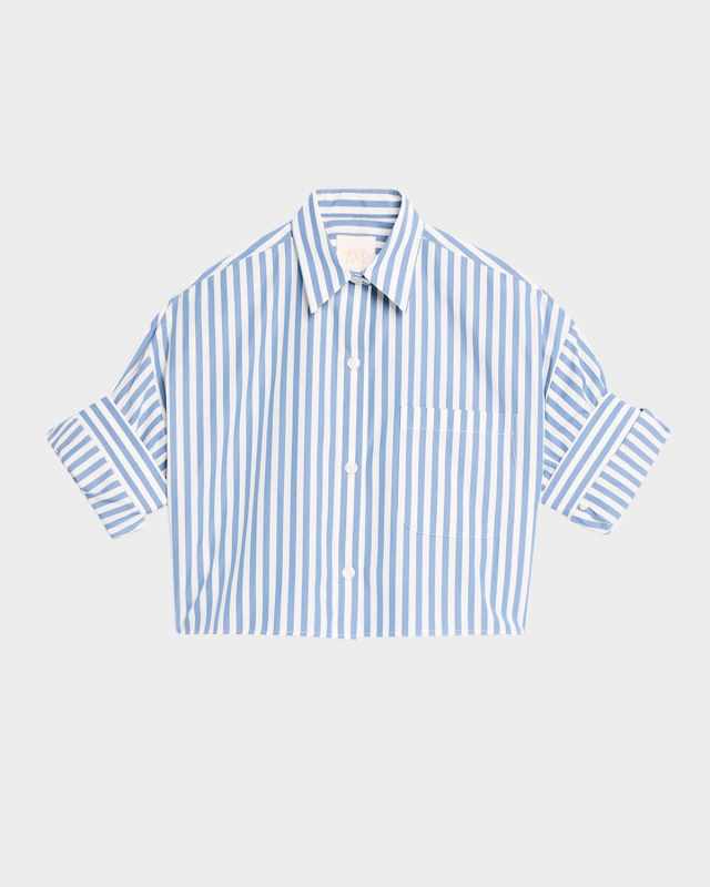 Next Ex Striped Button-Front Shirt